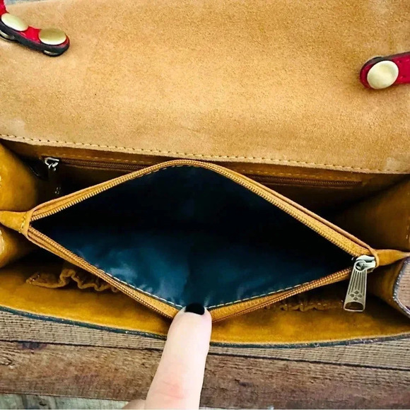 NWOT Patricia Nash Consilina Crossbody Organizer Etched Rose Leather - Picture 16 of 16